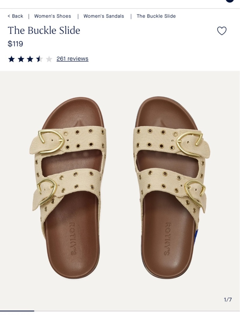 Rothy's Women's Buckle Slide - Picture 4 of 4